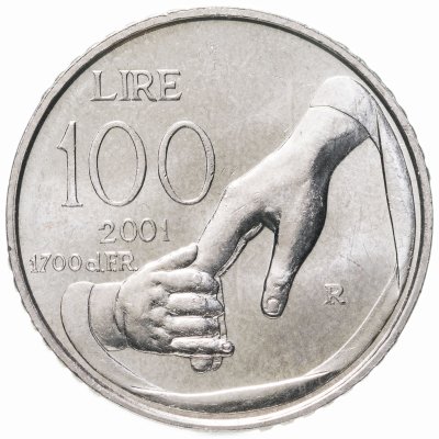 купить Сан-Марино 100 лир (lire) 2001