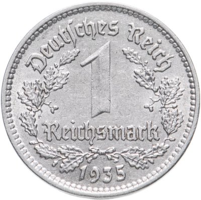 купить Германия (Третий рейх) 1 рейхсмарка 1935 А