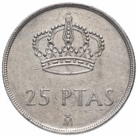 купить Испания 25 песет 1982-1984, случайная дата