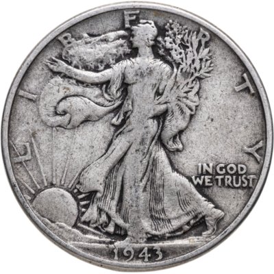 купить США 50 центов (1/2 доллара, half dollar) 1943 "Walking Liberty Half Dollar"
