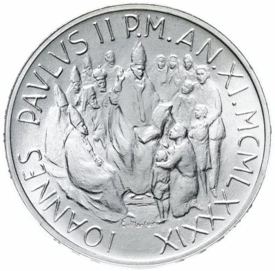 купить Ватикан 1000 лир (lire) 1989