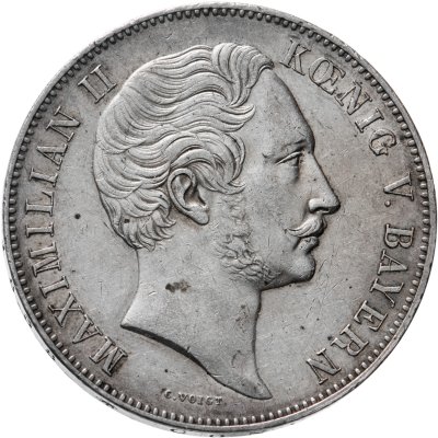 купить Бавария 2 талера 1854 Максимилиан II