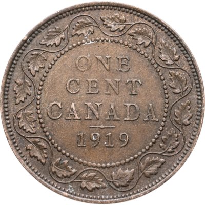купить Канада 1 цент (cent) 1919