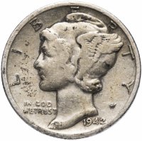 Купить США 1 дайм (10 центов) 1942
