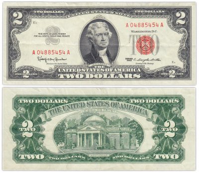 купить США 2 доллара 1963 (Pick 382a)
