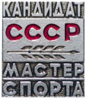 Купить Значок СССР 1982 г "Кандидат в мастера спорта СССР", булавка