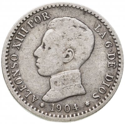 купить Испания 50 сентимо (centimos) 1904 (Альфонсо XIII)