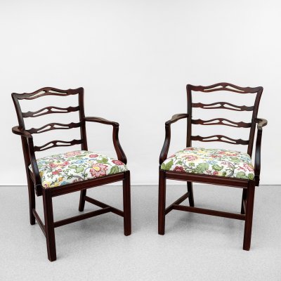 купить Пара кресел, дерево, бук, текстиль, тонировка, США, 1910-1920 гг.
