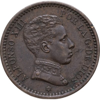 купить Испания 2 сентимо (centimos) 1905