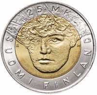 купить Финляндия 25 марок 2001 "Чемпионат мира по лыжным видам спорта"