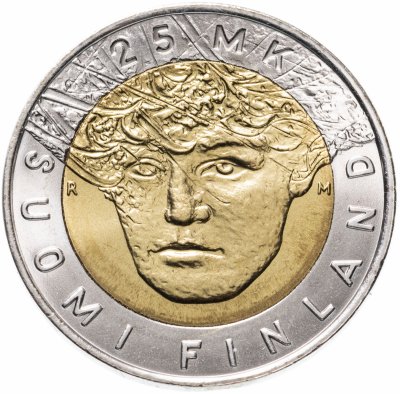 купить Финляндия 25 марок 2001 "Чемпионат мира по лыжным видам спорта"