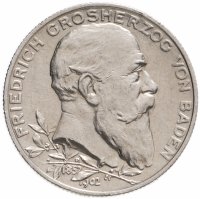 купить Германия (Германская Империя) 2 марки 1902 "50-летие правления Фридриха I", Баден
