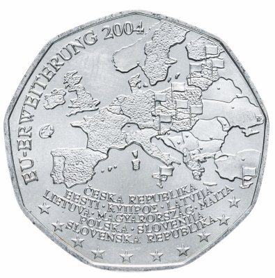 купить Австрия 5 евро (euro) 2004 Расширение Евросоюза