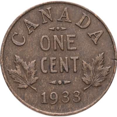 купить Канада 1 цент (cent) 1933