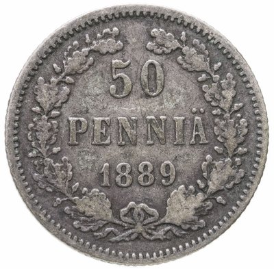 купить 50 пенни 1889 L, для Финляндии