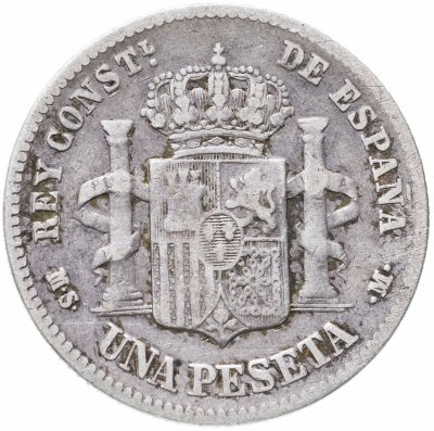 купить Испания 1 песета 1883