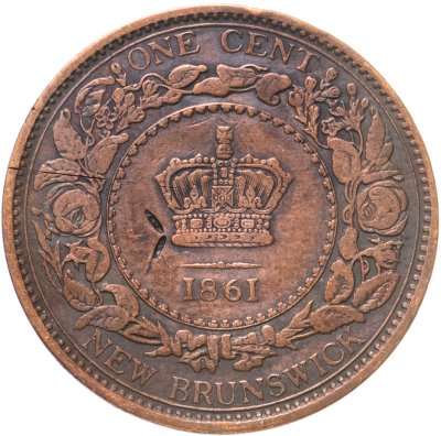 купить Канада, Нью-Брунсвик 1 цент (cent) 1861