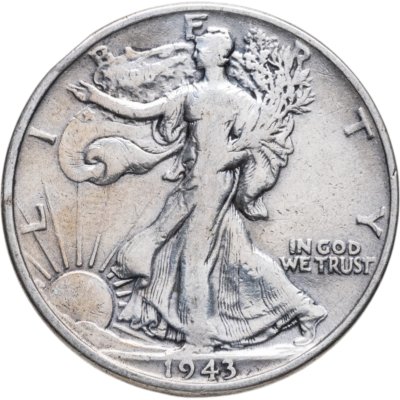 купить США 50 центов (1/2 доллара, half dollar) 1943 "Walking Liberty Half Dollar"
