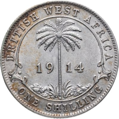 купить Британская Западная Африка 1 шиллинг (shilling) 1914