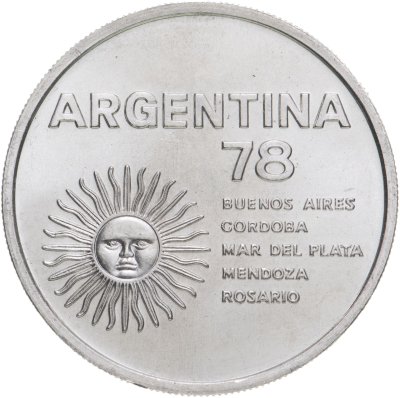 купить Аргентина 1000 песо (pesos) 1977 "Чемпионат мира по футболу, Аргентина 1978"