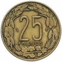 Купить Центральная Африка (BEAC) 25 франков (francs) 1996