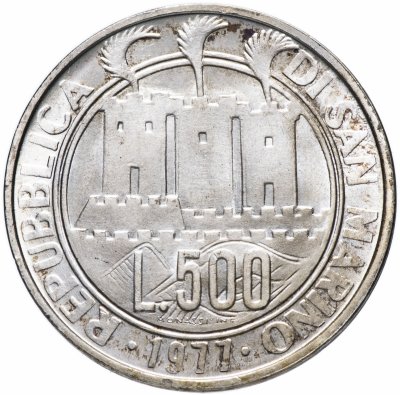 купить Сан-Марино 500 лир 1977 "Экология"