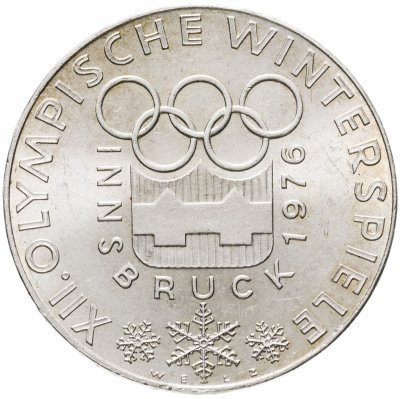 купить Австрия 100 шиллингов (shillings) 1974 "XII зимние Олимпийские Игры, Инсбрук 1976 - Олимпийская эмблема"