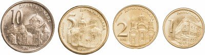 купить Сербия набор монет 2007-2016 (4 штуки)