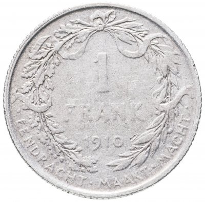 купить Бельгия 1 франк (franc) 1910-1914