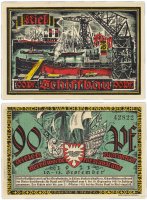 Купить Германия (Шлезвиг-Гольштейн: Киль) 90 пфеннигов 1921
