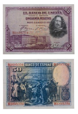 купить Испания 50 песет 1928 (Pick 75)