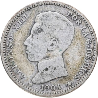 купить Испания 1 песета (peseta) 1904