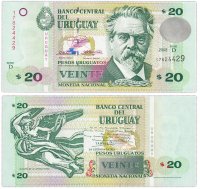 Купить Уругвай 20 песо 2003 Pick 83A