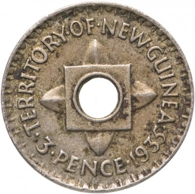 купить Новая Гвинея 3 пенса (pence) 1935