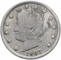 Купить США 5 центов (cents) 1907 Liberty Nickel