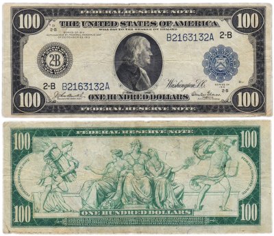 купить США 100 долларов 1914 Series 1914 (Pick 363) Boston, Burke-Glass