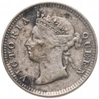 купить Гонконг 5 центов (cents) 1887