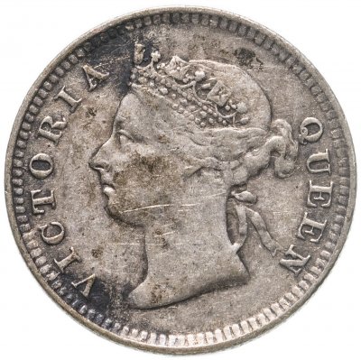 купить Гонконг 5 центов (cents) 1887