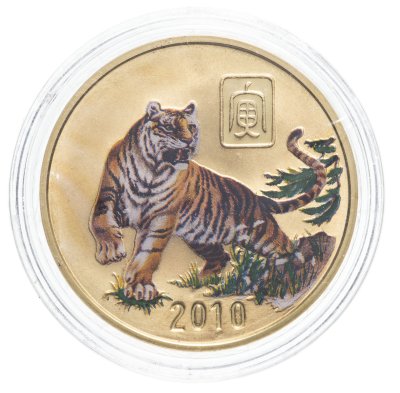 купить Северная Корея 20 вон 2008 "Китайский гороскоп - год тигра"