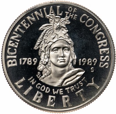 купить США 50 центов (half dollar) 1989 Proof Congress "200-летие Конгресса США"