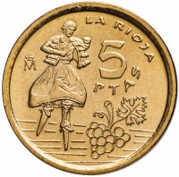 купить Испания 5 песет (pesetas) 1996 "Риоха"