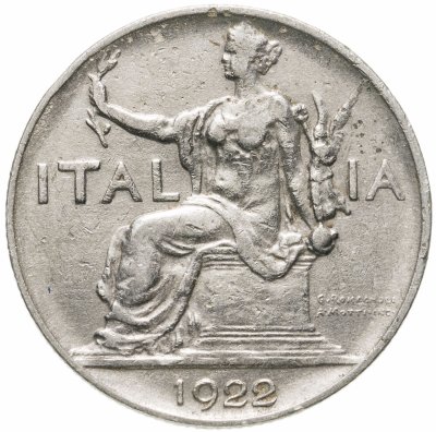 купить Италия 1 лира (lira) 1922
