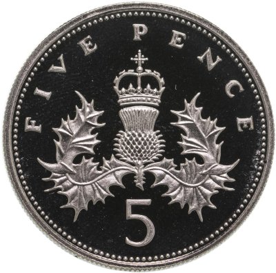 купить Великобритания 5 пенсов (pence) 1988