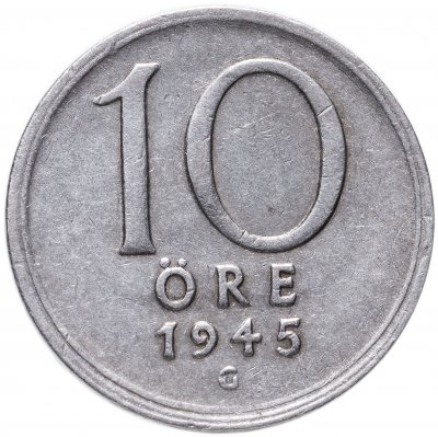 купить Швеция 10 эре (ore) 1945 Знак монетного двора: "G" - Альф Грабе