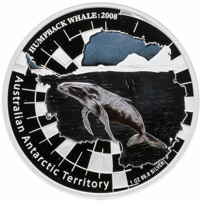 купить Австралия 1 доллар 2008 "Австралийские Антарктические Территории - кит"