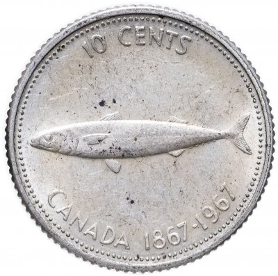 купить Канада 10 центов (cents) 1967 "100 лет Конфедерации"
