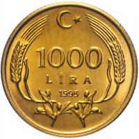 купить Турция 1000 лир (lira) 1995