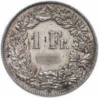 купить Швейцария 1 франк (franc) 1875-1916