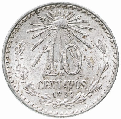 купить Мексика 10 центаво (centavos) 1934