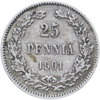 купить 25 пенни 1901 L, монета для Финляндии